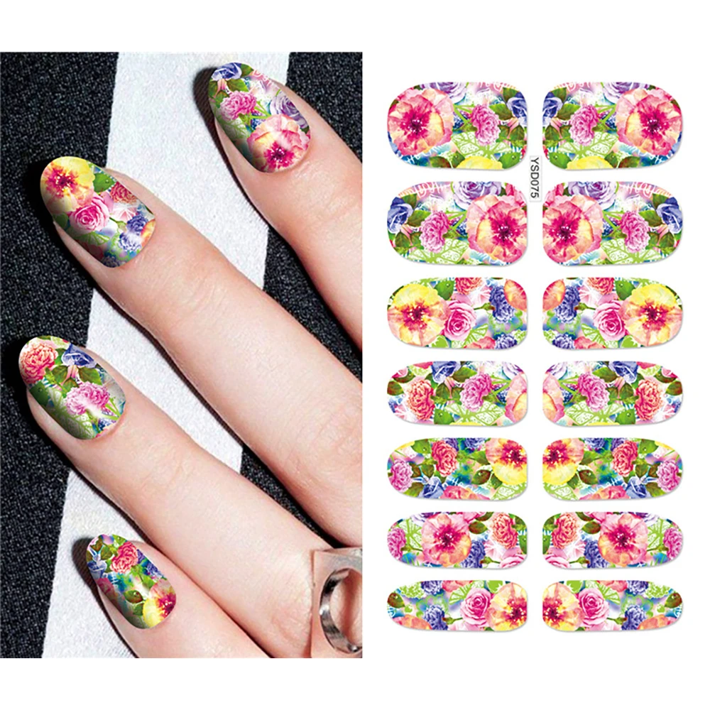 Water Transfer DIY Nail Decoration Nail Sticker DIY Accessories 3D Watermark Sticker Lines Pattern Nail Stickers Sticker