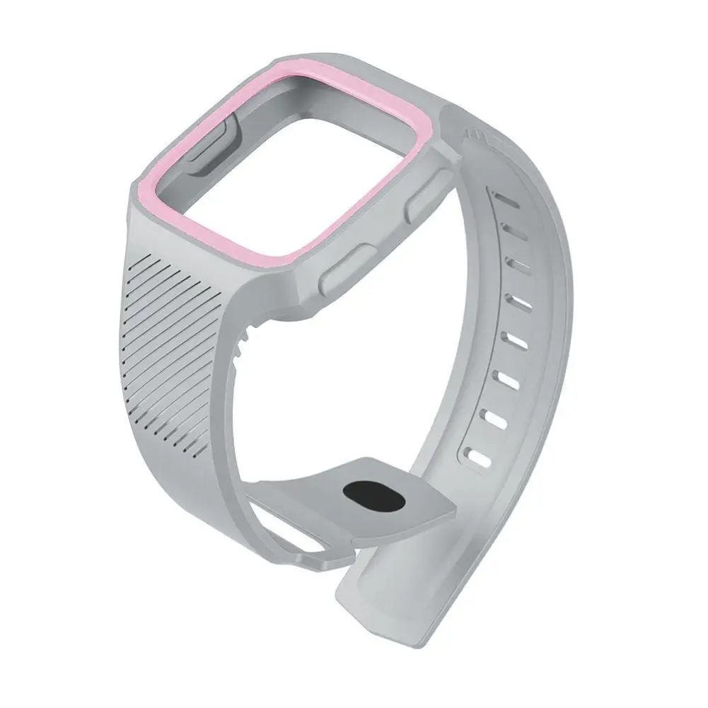 Correa de silicona ajustable para reloj Fitbit Versa, repuesto deportivo, Accesorios inteligentes