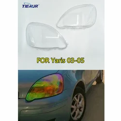 Front Left&Right Transparent Headlamp Lens Cover for YARIS 2003 2004 2005 Car Accessories Clear Shell Auto Replacement Parts