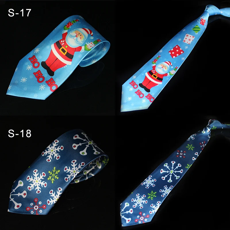 Neuartiges Design Weihnachtskrawatten Rot Hochwertige Bedruckte Krawatte Halloween Weihnachtsbaum Schneemann Elch Krawatte Für Männer Weihnachtsgeschenk – Detail 9