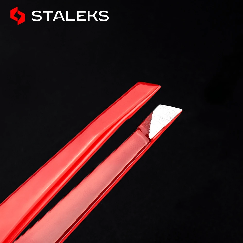 STALEKS Expert TE-11-3 Professional Eyebrow Clip Tweezers Military-grade Perfect Closure Effortlessly Pinch Fine Hair Beard AISI