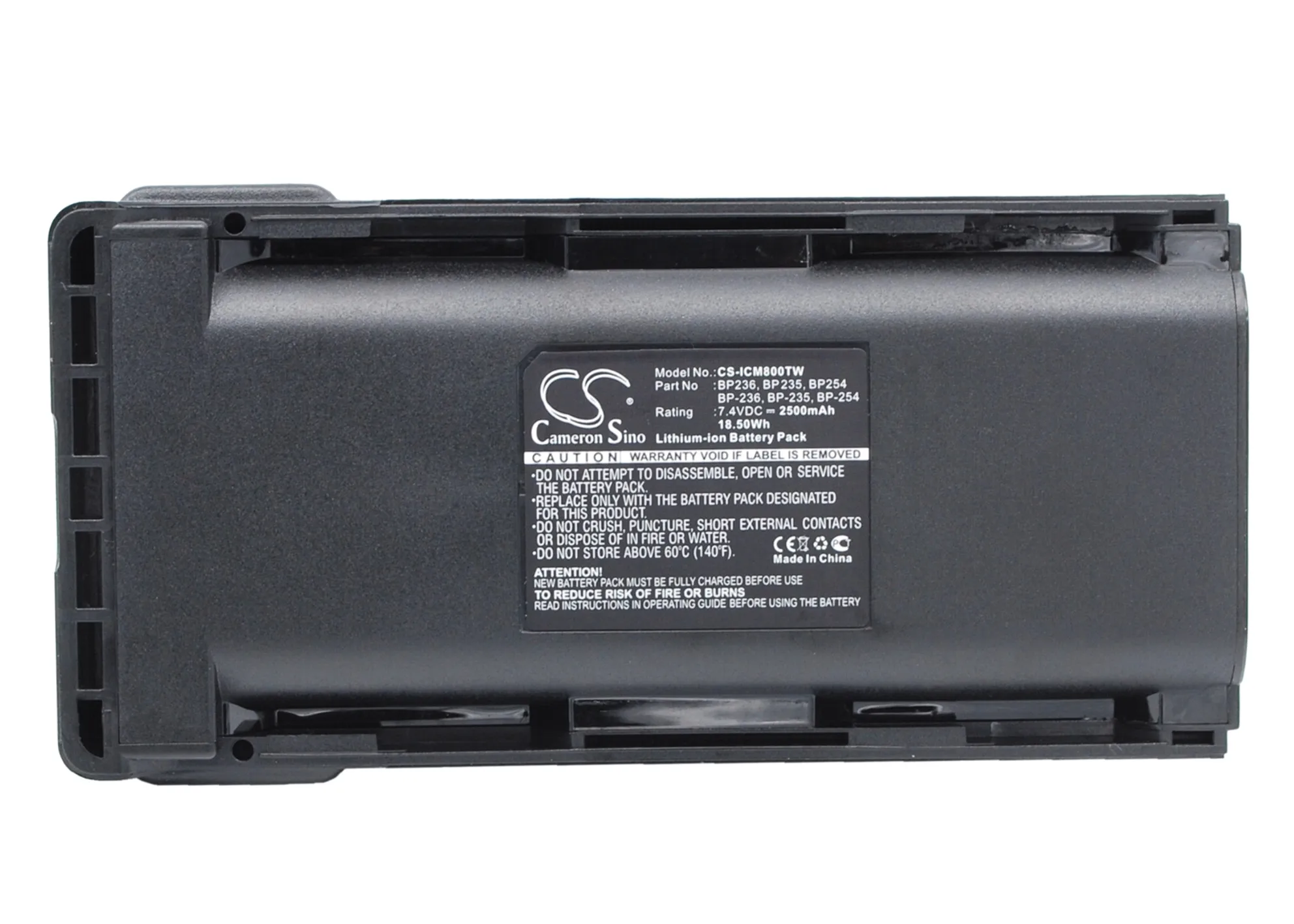 Replacement Battery for ICOM  IC-F70, IC-F70D, IC-F70DS, IC-F70DST, IC-F70S, IC-F70T, IC-F80, IC-F80DS,IC-F80DT,IC-F80T,IC-F9011