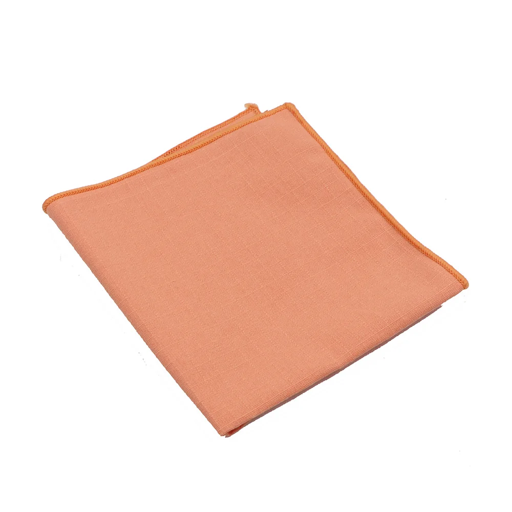 Adult Cotton Handkerchiefs Solid Color Hanky for Men Business Casual Pockets Square Handkerchief 23cm Width Wedding Hankies