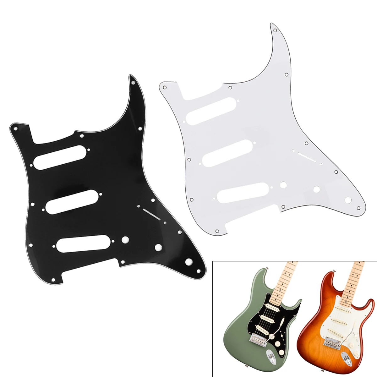 

Electric Guitar Pickguard for Guitar High-quality PVC material with Double layers protect filmed on the top