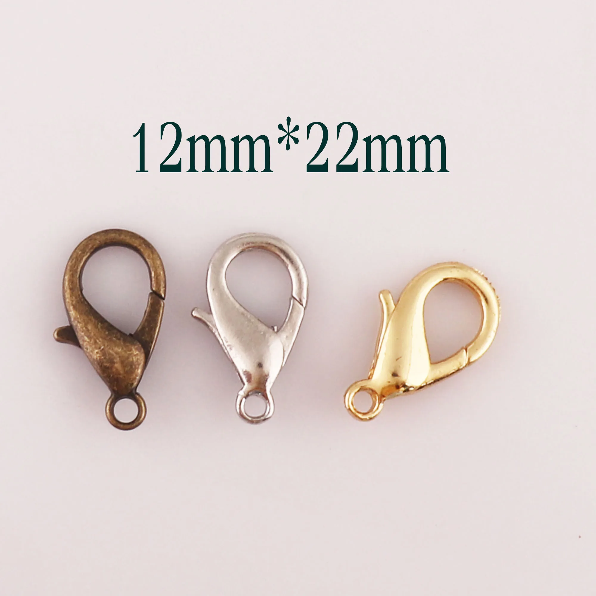 50 Pcs Gold/Silver/Antique Bronze Lobster Swivel Clasps MINI Claws Carabiner Snap Buckles Gate Bag Purse Strap Handbag Hook