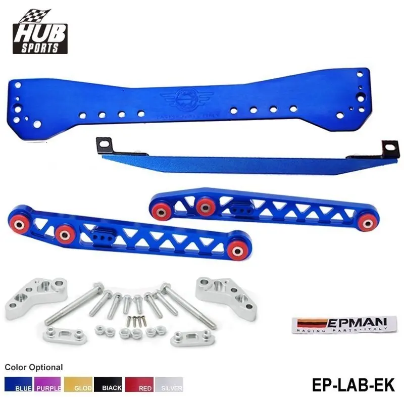 Subrame Bar+Lower Tie Bar+Rear Lower Control Arm For Honda Civic EK 96-00 HU-LAB-EK