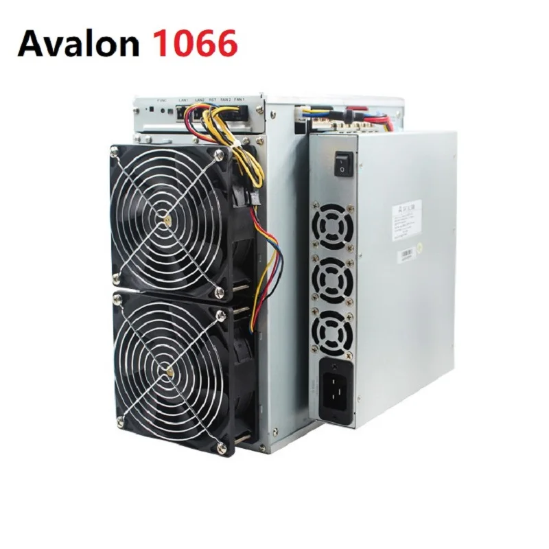 Avalon miner 1066 50th/s 3250w btc avalon 1066pro 55th/s mineiro 16nm chip bitcoin canaan mineração SHA-256