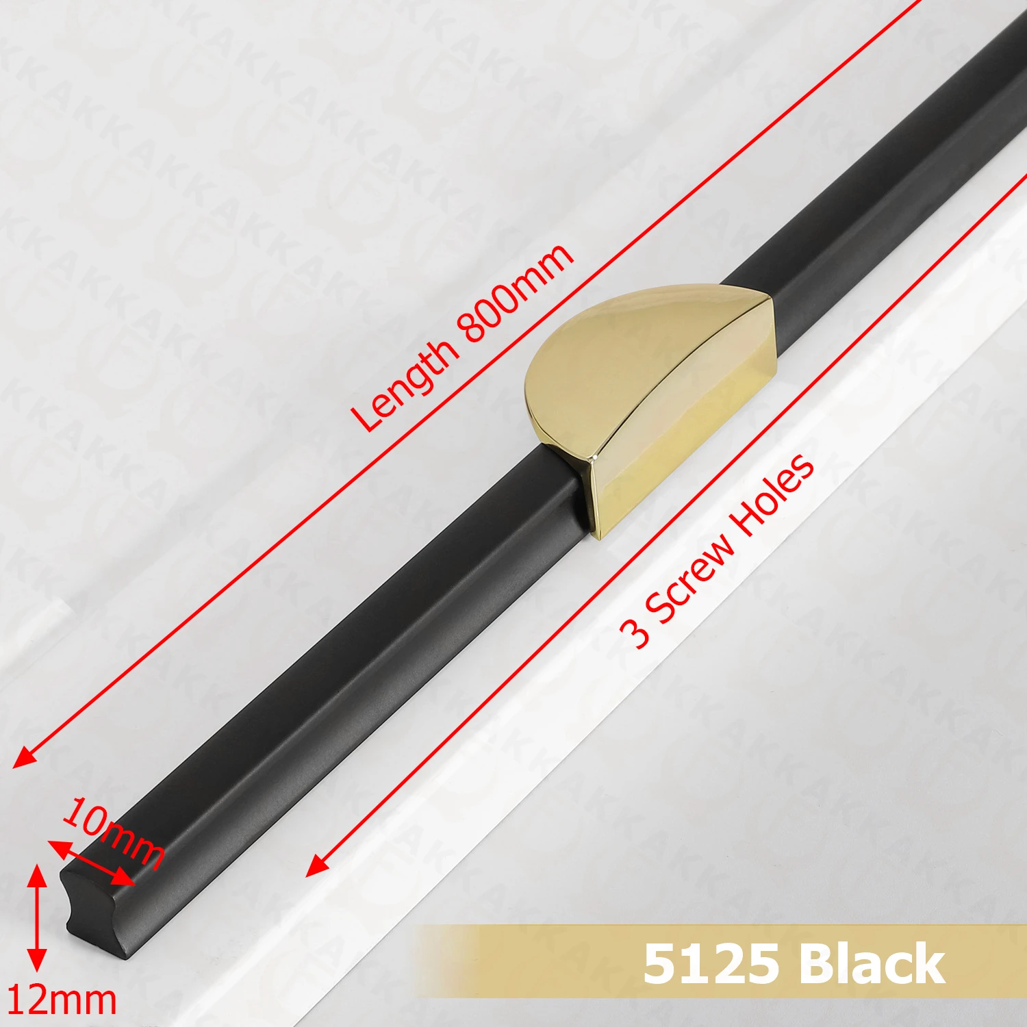 KAK Schwarz Lange Möbel Griff 1000mm Gold Küche Schrank Griffe Schrank Tür Zieht Aluminium Legierung Schublade Knöpfe Hardware