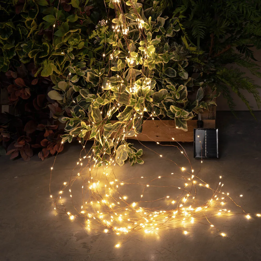 2M 30 Stränge Splitter Draht Stecker In Fee Licht Wasserdichte led Wasserfall String Licht Für Weihnachten Baum Hochzeit Schlafzimmer decor