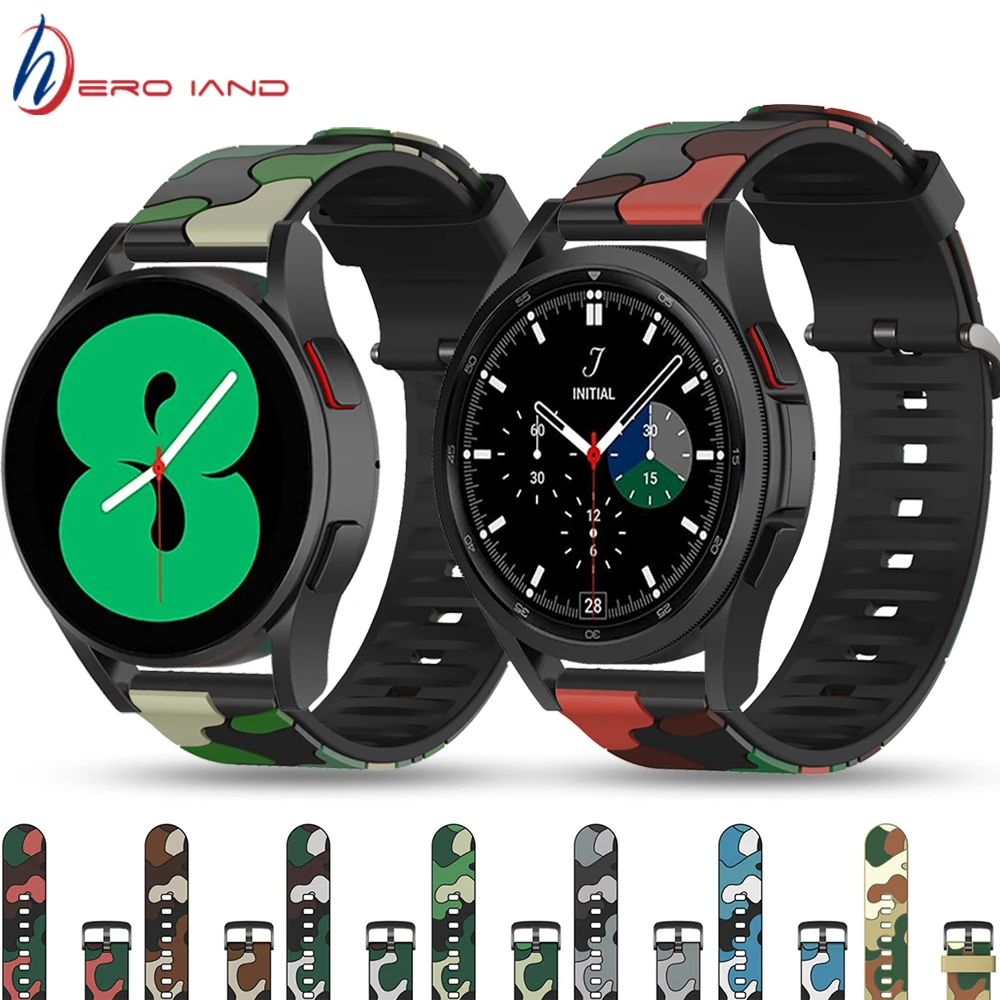 20mm Bracelet For Samsung Galaxy Watch 4 / Watch4 Classic Smart Watch Band Soft Silicone Sport Strap For Haylou LS02 Wristband