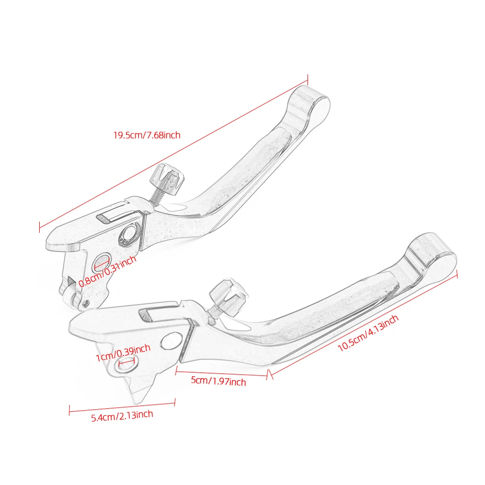 Motorcycle CNC Adjustable Brake Clutch Lever Set For Harley Touring Street Glide FLHX Electra Glide Road King Road Glide 14-16
