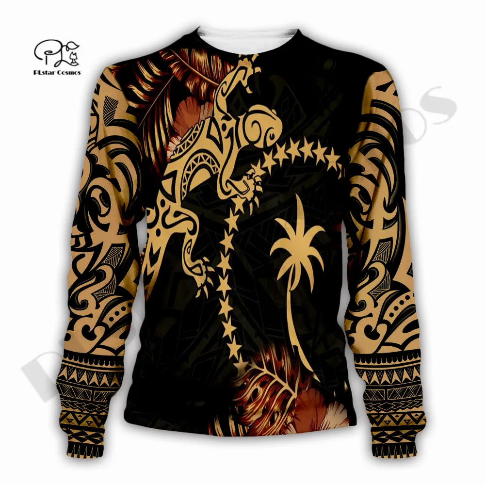 PLstar Cosmos 3DPrinted Newest Chuuk Island Tribal Tattoo Unique Harajuku Pullover Streetwear Unisex Hoodies/Sweatshirt/Zip A-2