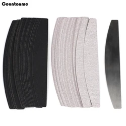 50Pcs/100Pcs Replacement SandPaper With Metal Handle Nail Files 100/180 Removable Durable Strips Manicure Nail Art Files Set
