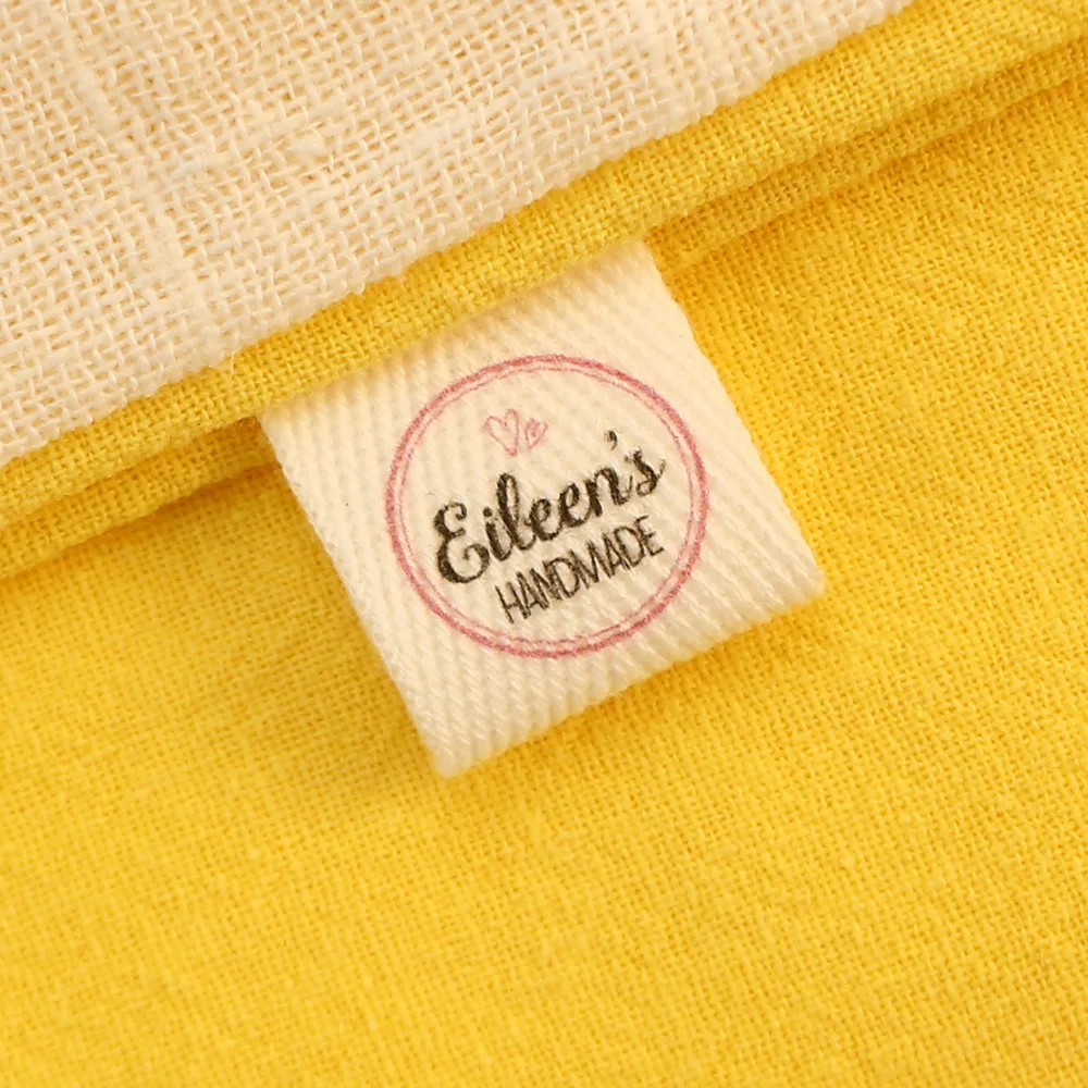 Twill Clothing Labels,Personalized Brand,Custom Logo,Cotton Tags,Business Name,Handmade, Washable, 20mm x 60mm(2041)