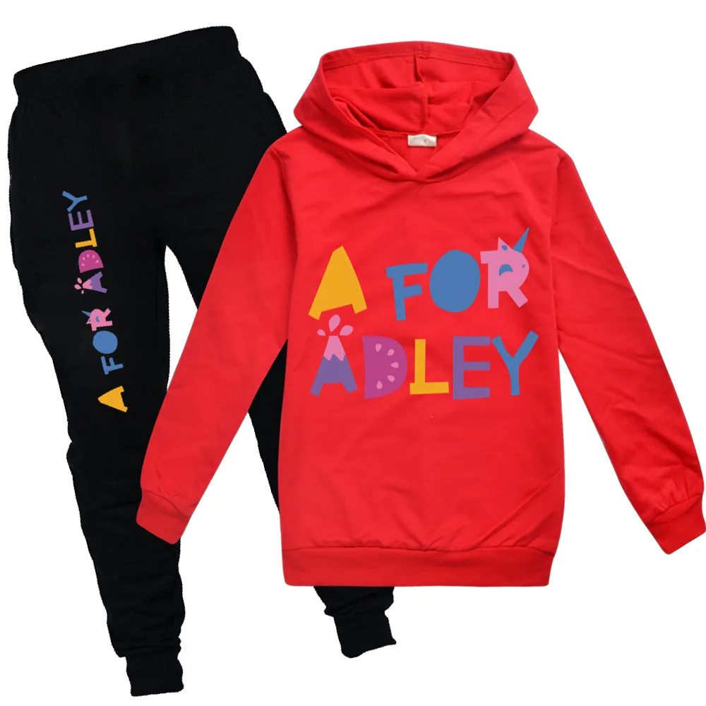 

A for Adley Baby Boys Girls Clothes Sport Suits Autumn Children Clothing Set Hoodies Sweatshirt+Pant Toddler Tracksuit for Kid