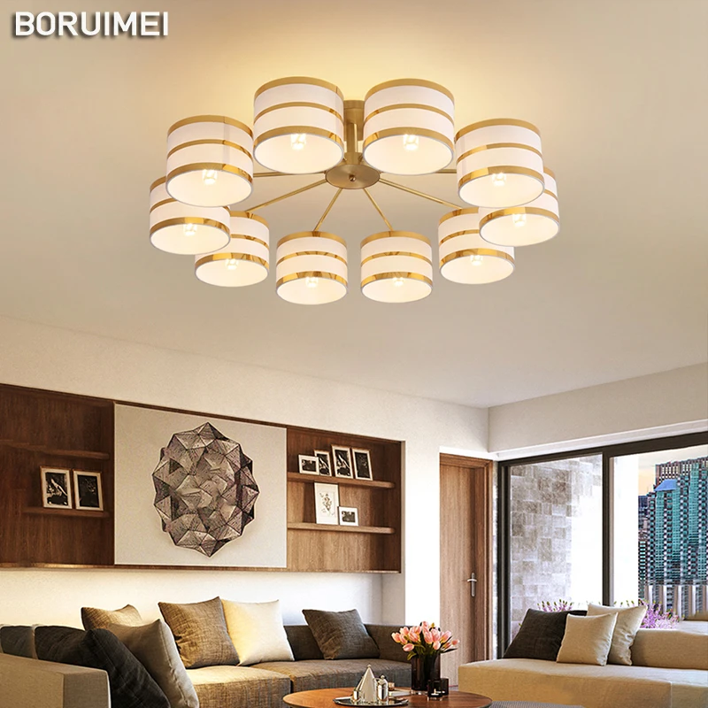 

New Post-modern Chandelier Led Pendant Lamp For Bedroom Restaurant Study Hotel Dining Hall E14 Bulb Indoor Lighting Lampshade