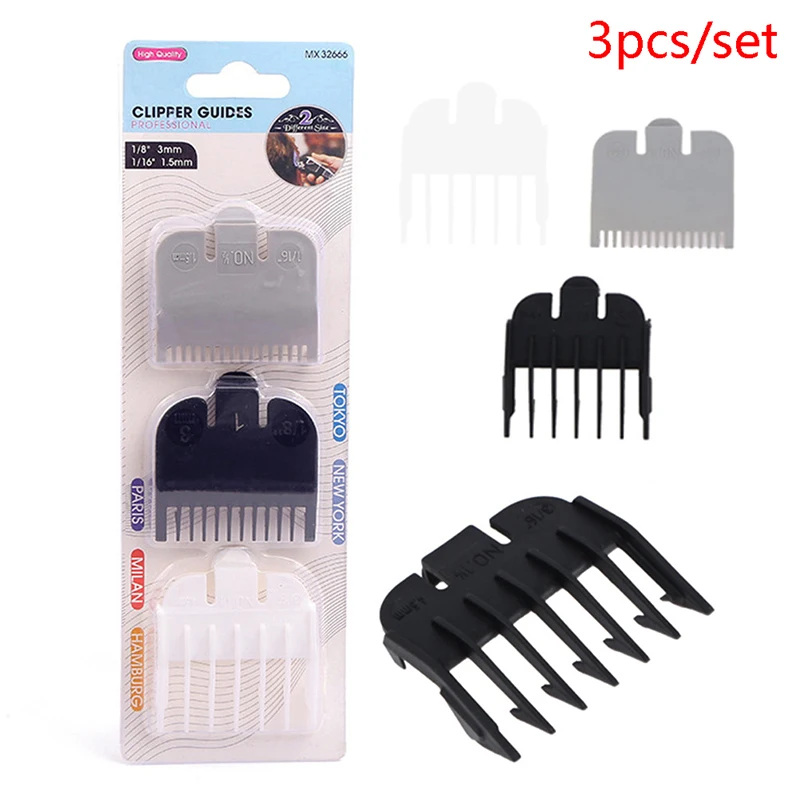 3Pcs Universal Hair Clipper Limit Comb Guide Attachment Size Barber Replacement Whosale&Dropship 1.5mm/3mm/4.5mm