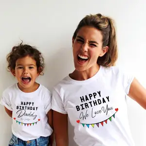 Father and son matching birthday shirts store