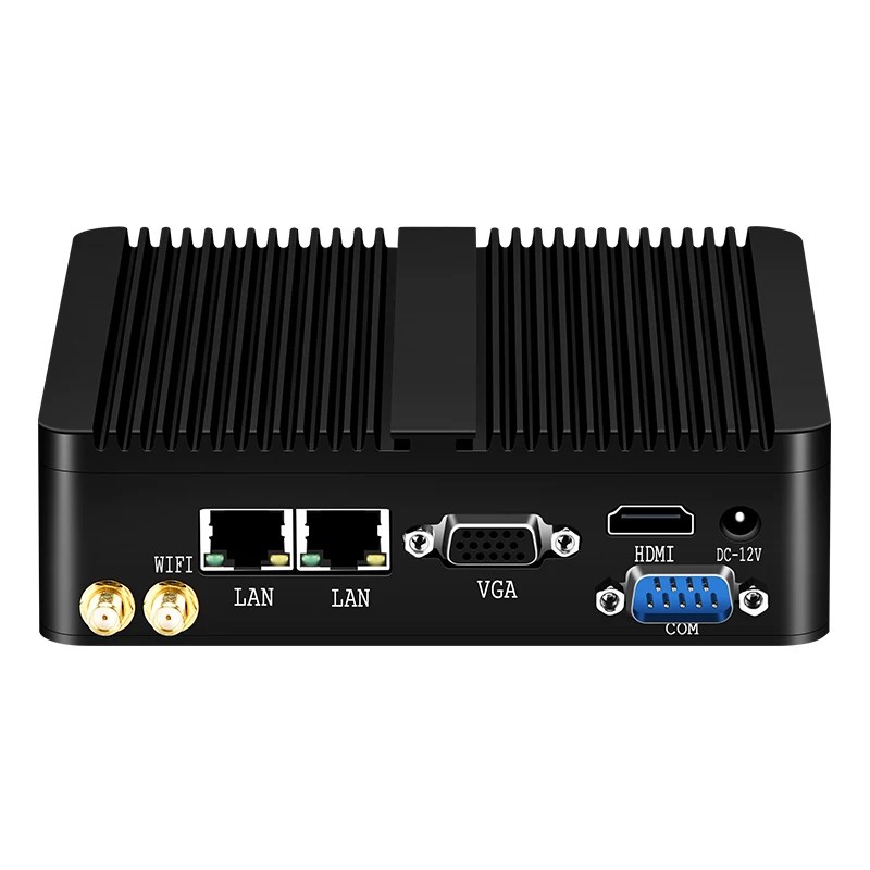 XCY 팬리스 미니 PC Intel Celeron J1900 쿼드 코어 2.0GHz 2x RS232 2x LAN Windows 10 Linux 임베디드 IoT 산업용 컴퓨터 썸네일 3