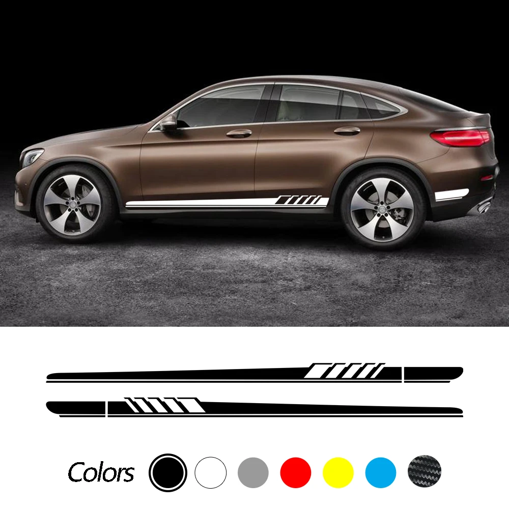 For Mercedes Benz GLE Class W166 W167 C292 C167 GLE63 AMG 400 450 Edition 1 Decal Car Door Side Stripe Skirt Sticker Accessories