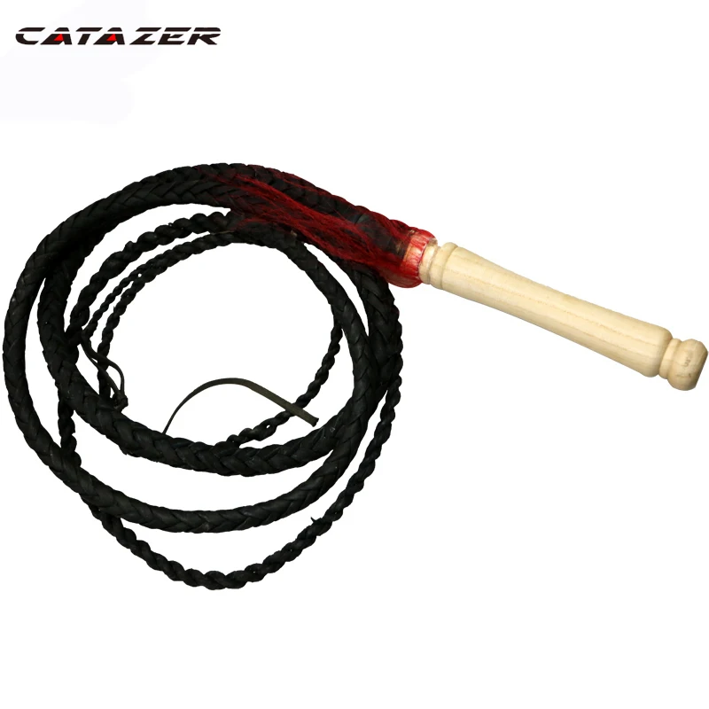 Catazer Kung Fu Cowhide Whip All Manual Martial Arts Performance Tai Chi Ring Whip Outdoor Fitness Self-defense Whip