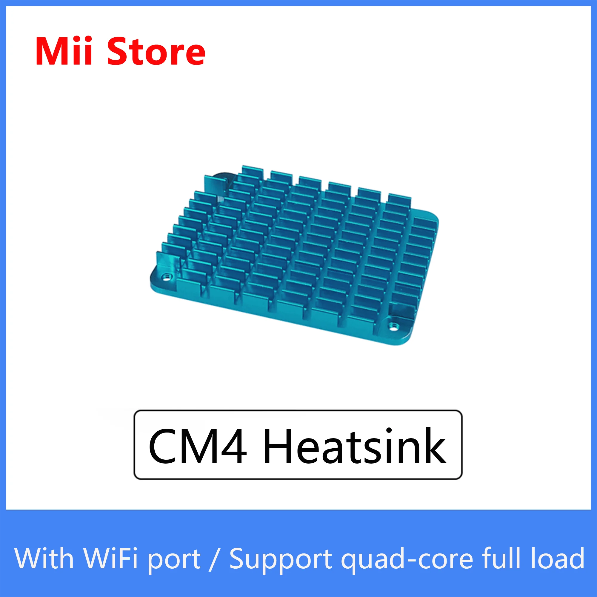 Raspberry pi 4 Computer Module CM4 heat sink Cooler with WiFi hole supports quad-core with cooling fan