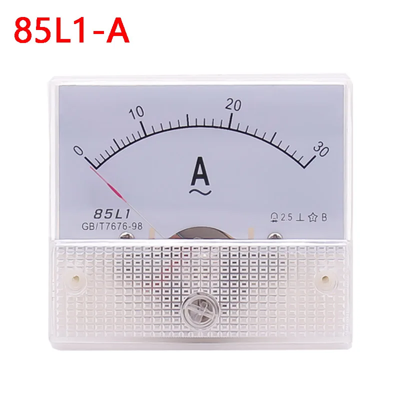 85L1-A Ac Amp Meter Analoge Meter Panel Meetbereik 75A 5A 10A 15A 20A 30A 50A 100A 200A 300A Micro huidige