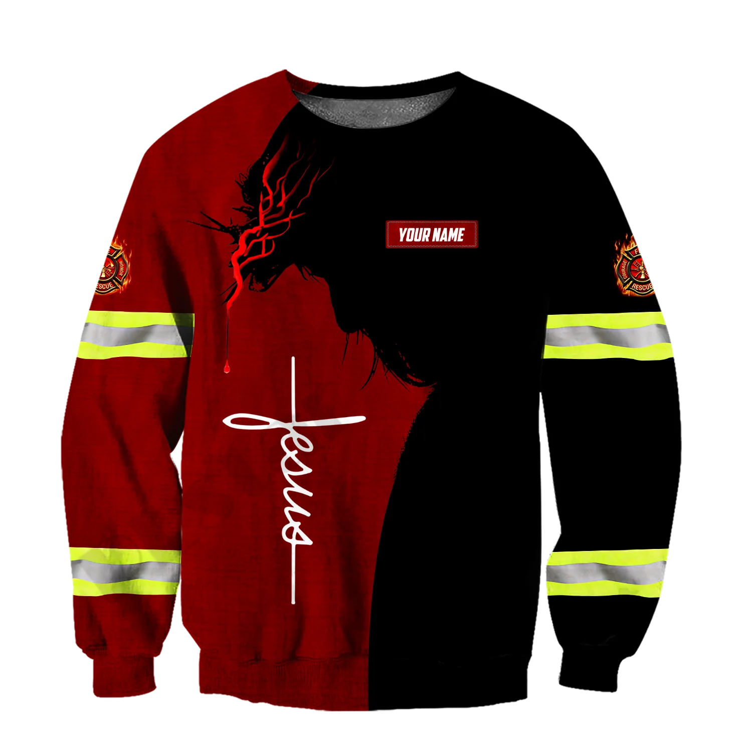 PLstar Cosmos 3DPrinted Newest Firefighter Custom Name Unique Hrajuku Streetwear Unisex Casual Funny Hoodies/Zip/Sweatshirt B-9