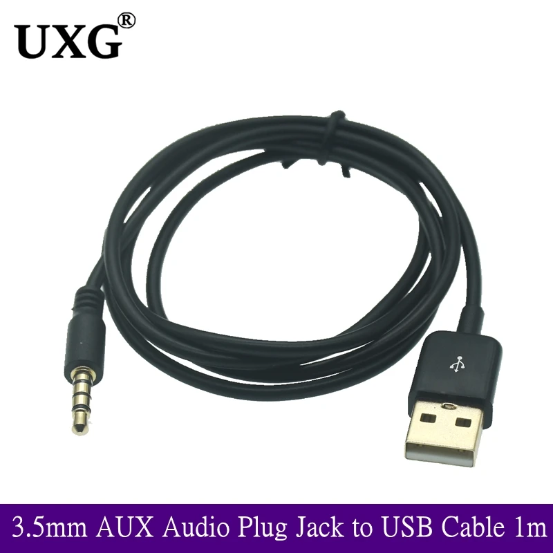 USB to 3.5mm Male Audio Cable USB A to 3 5 Jack AUX Adapter Wire Headphone Speaker Desktop PC TV Car Stereo Auxiliary Audio Line