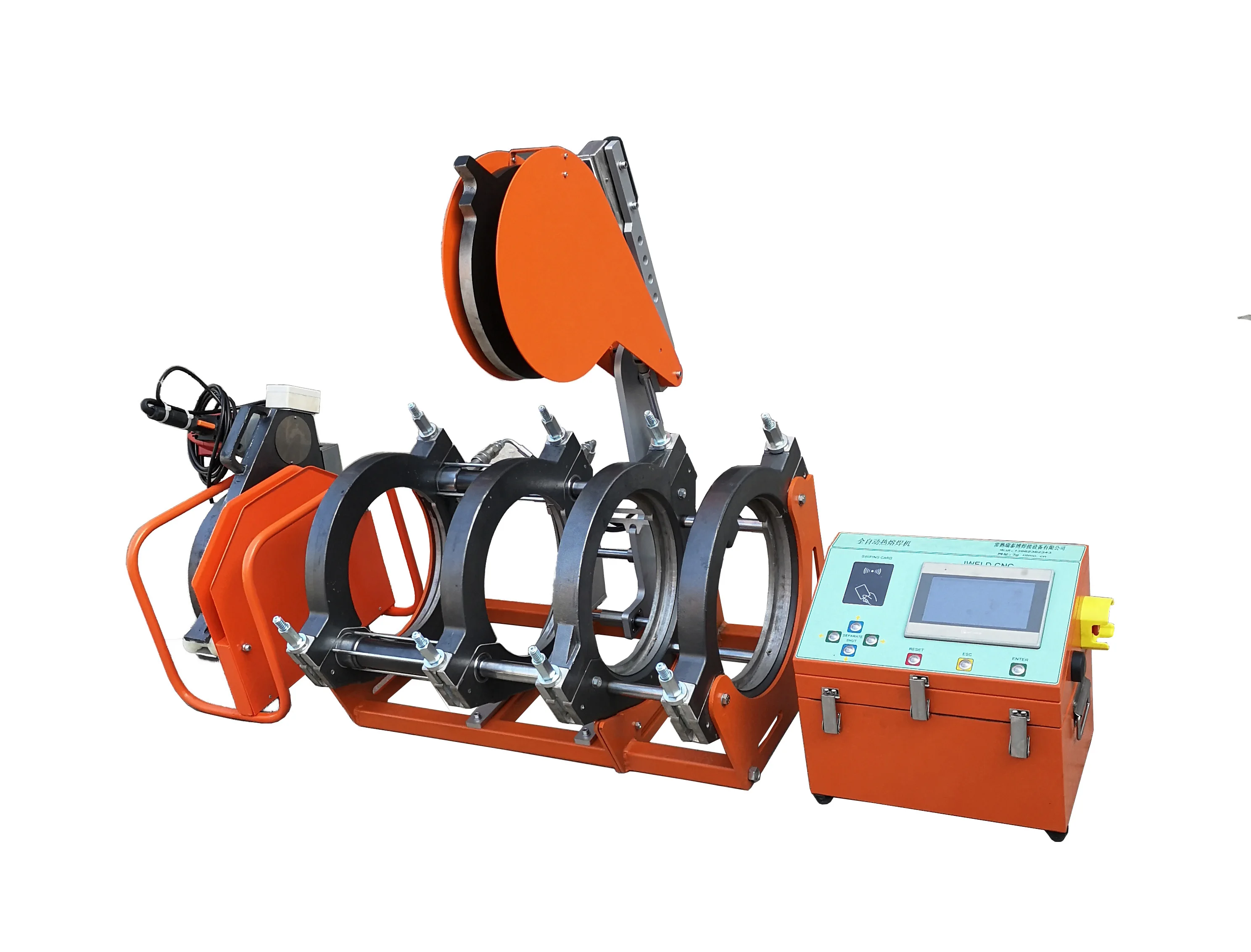 90-250mm Automatic butt fusion  CNC 250 PE pipe    PPH tube pipe cutter