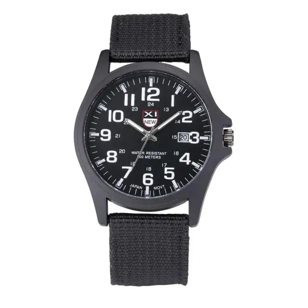 

Fashion XINEW Watches Men Sports Watches Men Canvas Strap Watches Military Quartz Wristwatches horloge heren erkek kol saat 2019