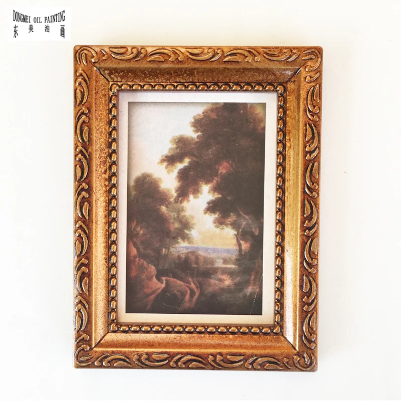 Oil Painting world famous paintings Classical landscape Mini  on Small Thin Board Match Framework High Quality  2021030515