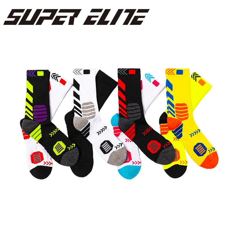 Originali SUPER ELITE Sport Uomo Donna Equitazione Calzini a compressione da calcio Basket Arrampicata Campeggio Calzini da corsa Sport all'aria aperta