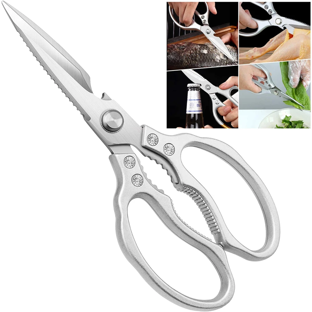 Kitchen Accessories Scissors Stainless Steal Sharp Multi Function Tool Food Scissor For Chicken Vegetable Barbecue Fish Meat