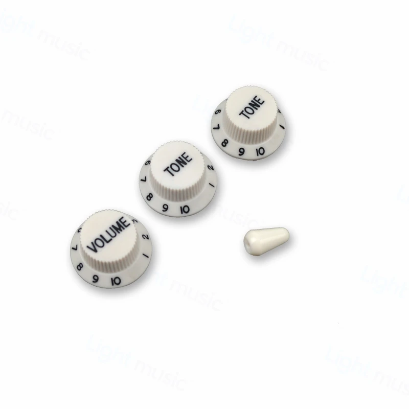 1Set Guitar Parts Electric Guitar Pickup Cover Volume Tone Knob Switch Tip Switch tip Single coil Pickup Cover 1 volume 2 Tone