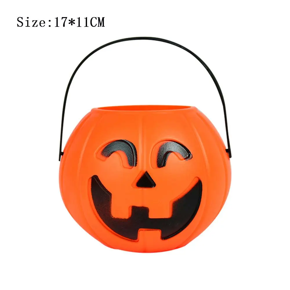 Children Kids Trick Pumpkin Bucket Sweet Holder Halloween Party Decorations Candy Box