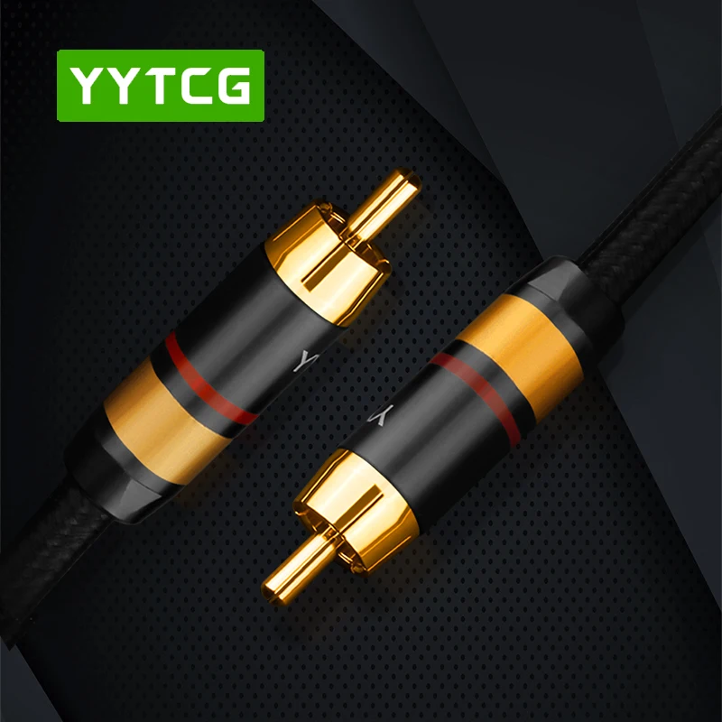 HiFi Digital Audio Coaxial Cable OD7.0 Premium Stereo Audio Rca to Rca Male Coaxial Cable Speaker Hifi Subwoofer Cable AV TV