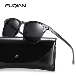 Fashion Square Polarized Sunglasses Men Women Classic Rivet Sun Glasses For Male High Quality Anti-glare Driving Shades