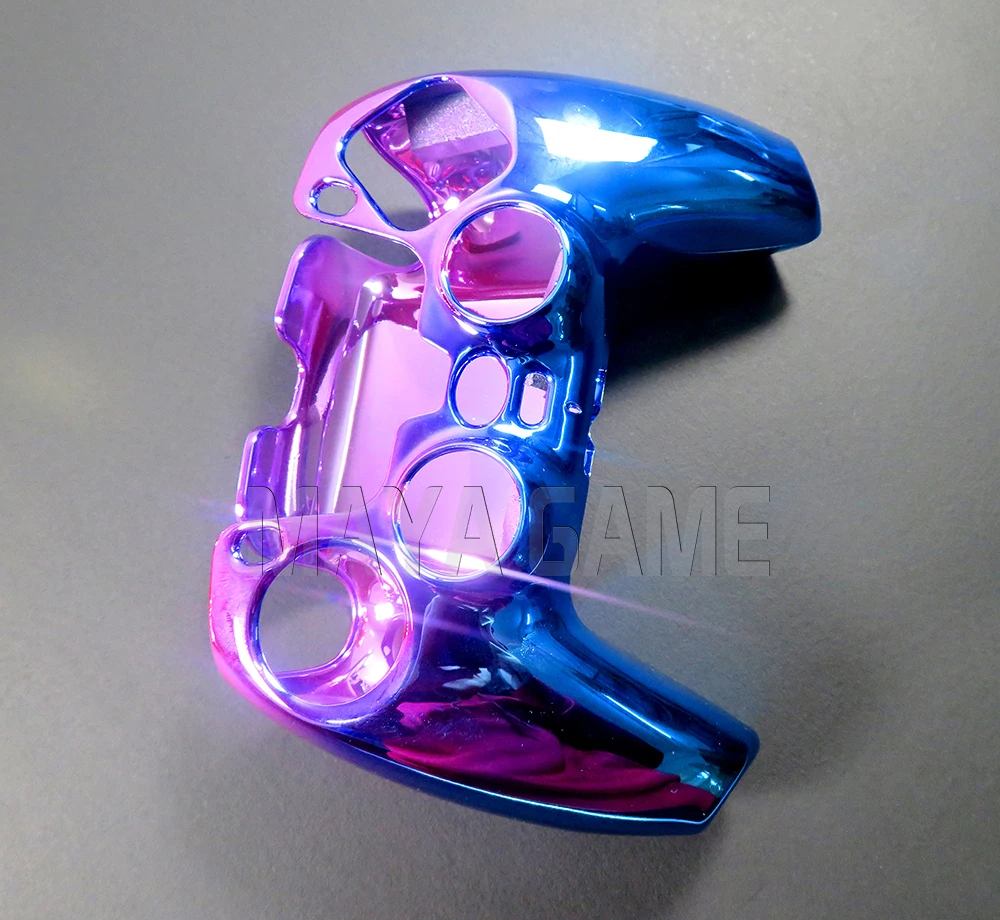 15 pçs para controlador ps5 caso protetor manga capa de pele chapeamento banhado a ouro transferência de água camuflagem escudo alça colorida