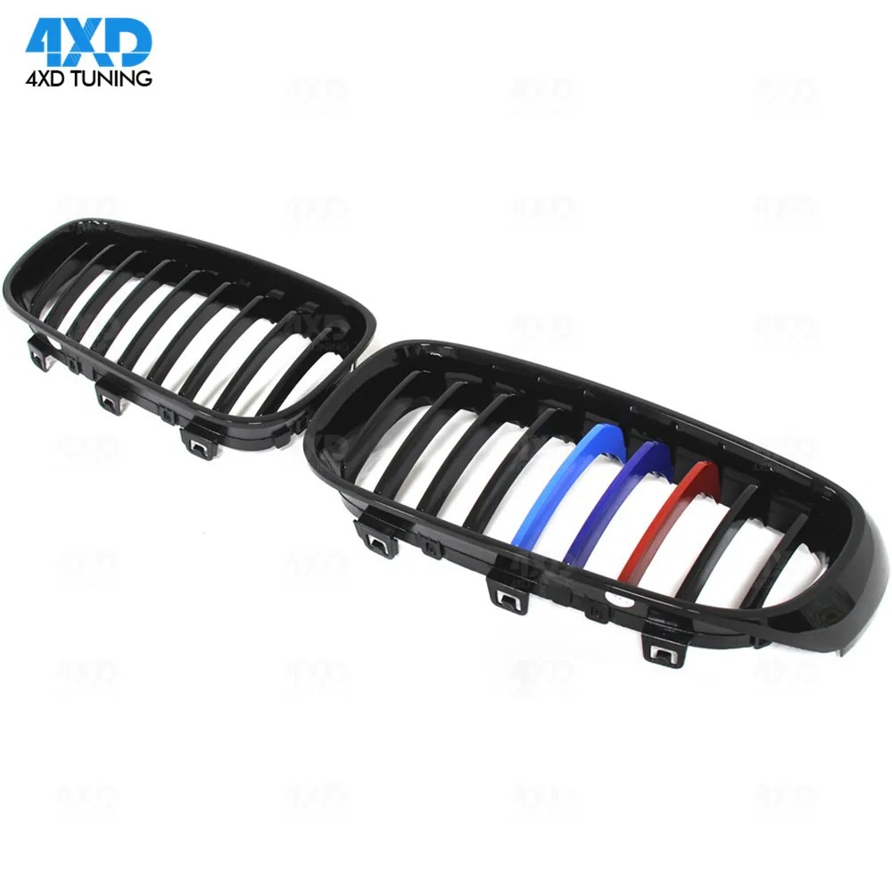 3 series GT ABS&Carbon Front Racing Grills For BMW F34 Gran Turismo 328i 335i Bumper Kidney grille Gloss black 3 Color 2013-2019