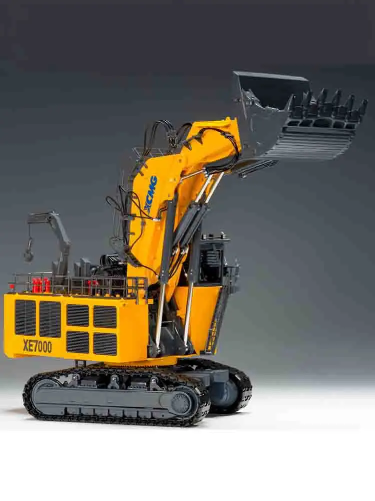 1/50 XCMG Mining Excavator XE7000 Big Model Cab Can Open Driver Doll Backhoe Small Crane Ladder