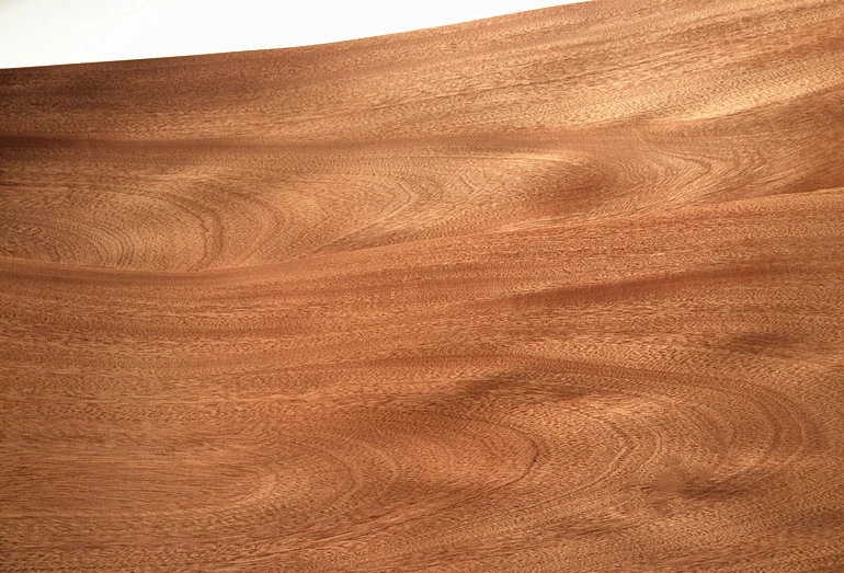 Natural Sapele Wood Veneer, 25 to 50cm Wide, 250cm long, 0.2mm to 0.45mm Thick C/C for Furniture Guitar Musical Instrument