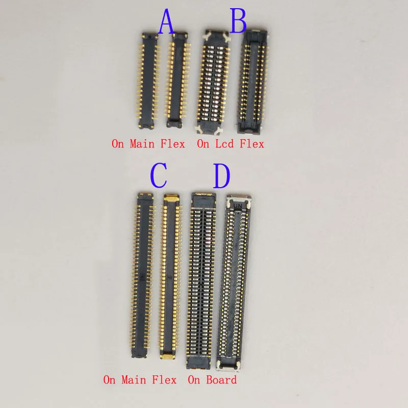 2Pcs Lcd Display Screen Flex FPC Connector Port Plug On Board For Samsung Galaxy A30S A307 A307F A21S A217 A217F A307G 78 34 Pin