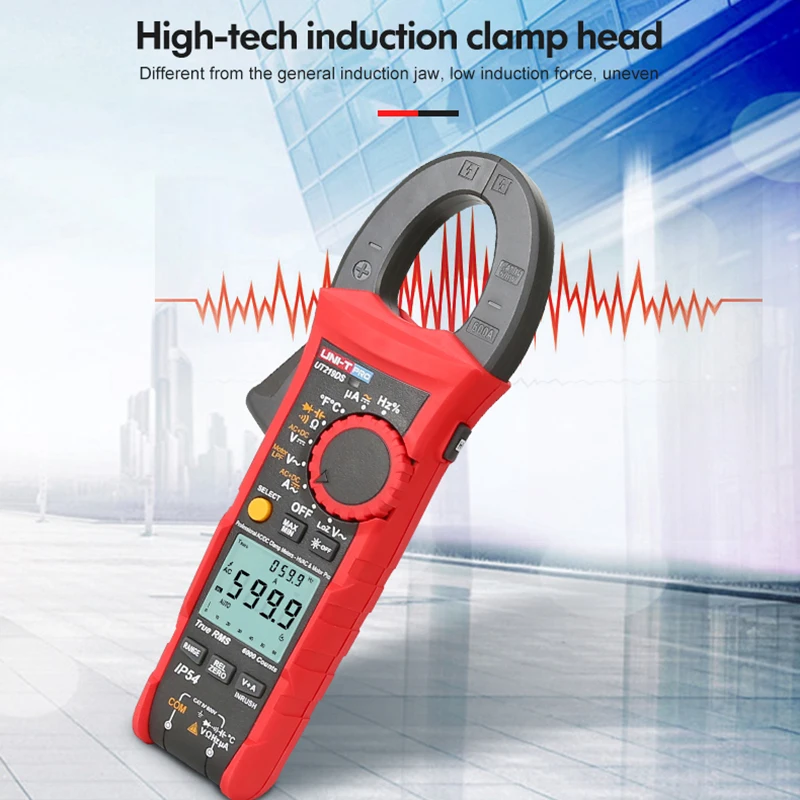Imagem -02 - Uni-t-profissional Digital Clamp Meter Ut219 Series ac dc Corrente Clamp Multímetro Auto True Rms Voltameter Frequency Meter