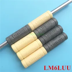 4pcs LM6LUU Solid Polymer Lengthen linear bearing gray 6x12x35mm 6mm shaft RJMPT-01-06 for UM Wanhao D6 3D printer