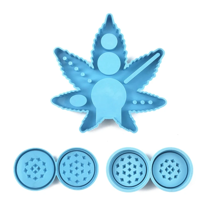 

Leaf Serving Tray Plate Board Epoxy Resin Mold Cigarette Spice Grinder Case Silicone Mould DIY Crafts Ornaments Tool