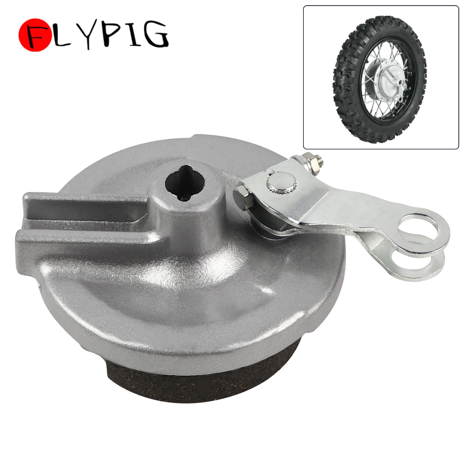 Rear Wheel Brake Shoe Assembly Drum Brake Pads for Honda CRF50 XR50 50CC DIrt Pit Bike 45100-181-831ZC