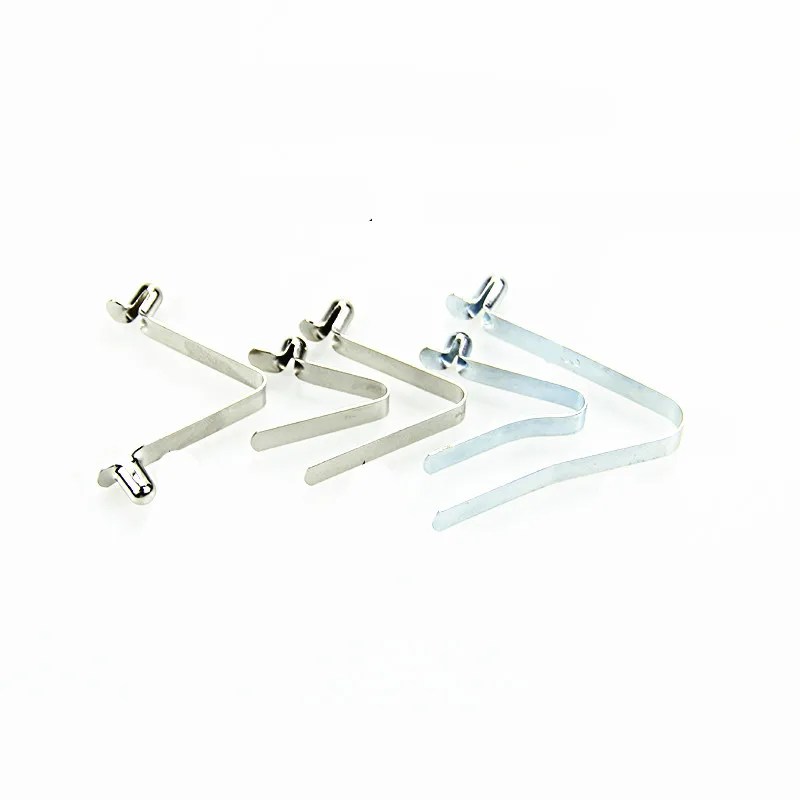 YYT 10PCS V-shaped spring buckle 6mm spring buckle steel sheet stainless steel vertical spring sheet