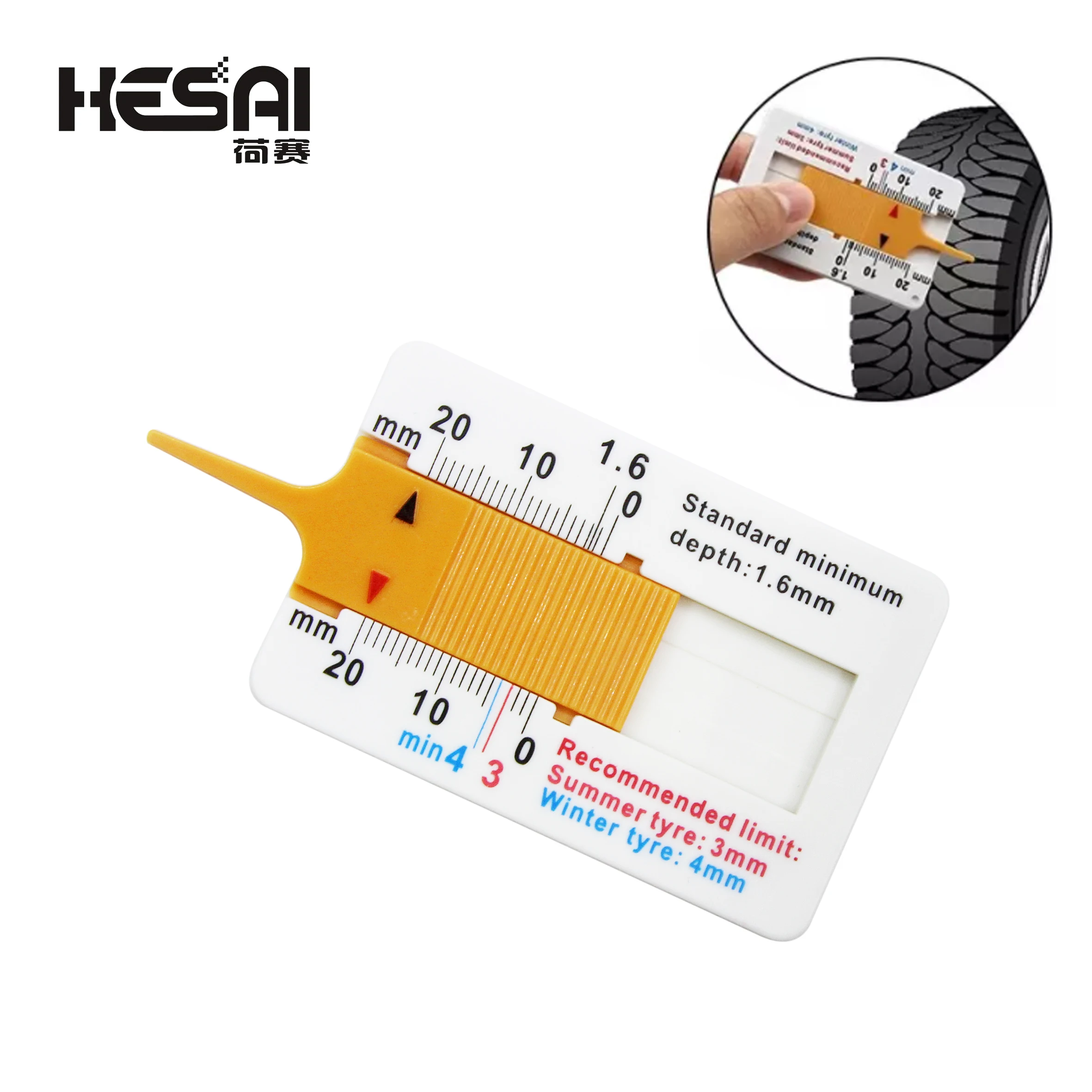 0-20MM Car Tyre Tread Depth Gauge Caliper Tire Pattern Depth Ruler Wheel Measure Car Tire Thickness Detection Diagnostic Tools