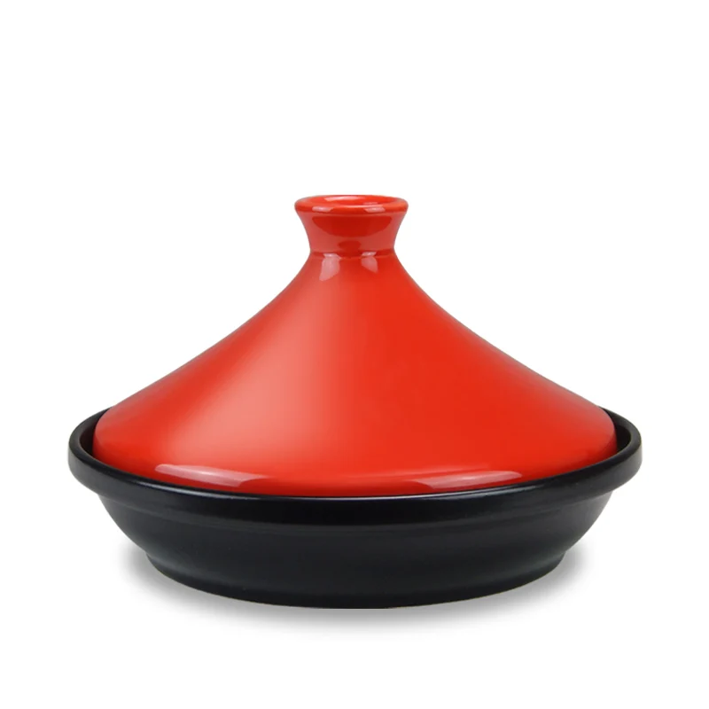 Moroccan Tajine Tagine  Double Ear Casserole Ceramic Saucepan Seafood Hot Pot Steamed Rice Stew Cooking Pan pf102506